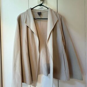Eileen Fisher Cream Women's Jacket (M)